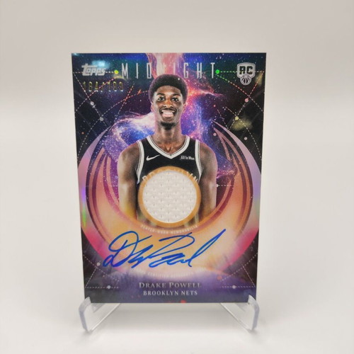 Topps Midnight Drake Powell Brooklyn Nets Patch Autograph like new