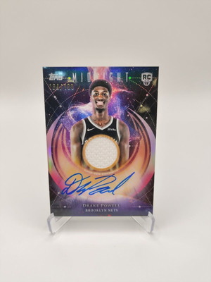 Topps Midnight Drake Powell Brooklyn Nets Patch Autograph like new