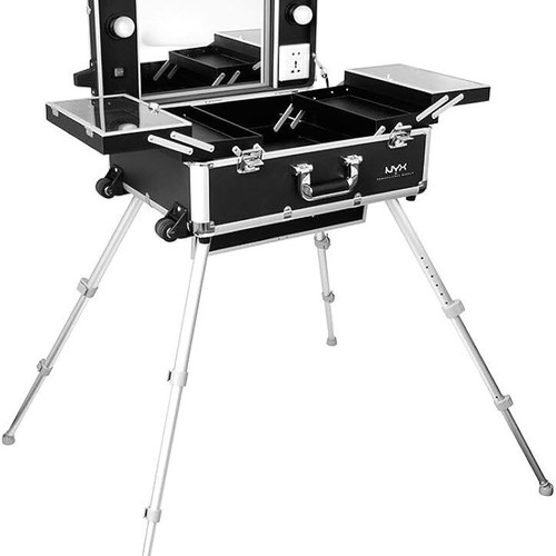 Make Up Station with Lights and Adjustable Height Legs like new