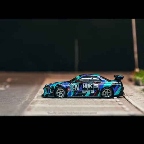 Nissan GTR R32 Widebody HKS Tarmac 1 64 Toy Car New