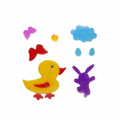 Decorative window gel duck-rabbit new 25x20cm