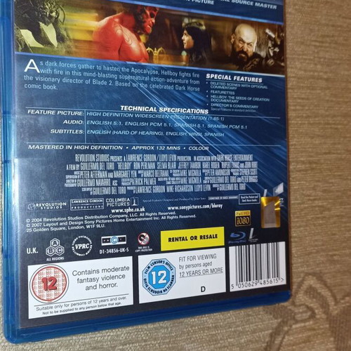 Hellboy Blu-Ray used, adventure without Greek subtitles