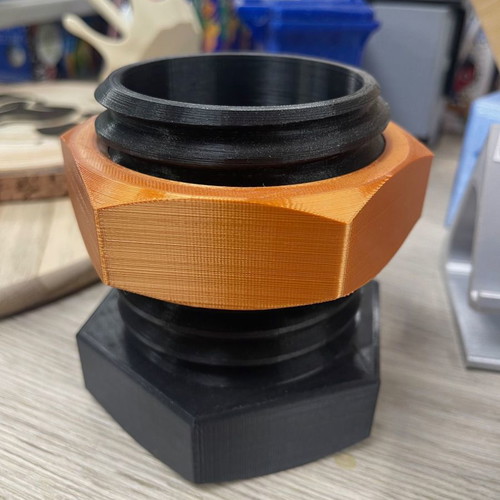 Original screw pencil holder with nut 3D printing new