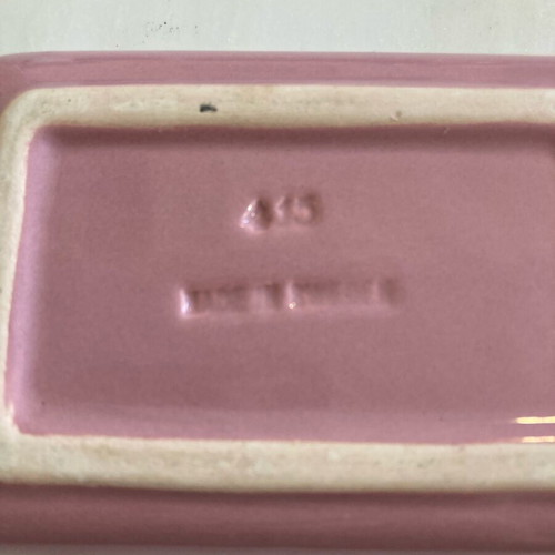 Vintage pink mini baking dish like new