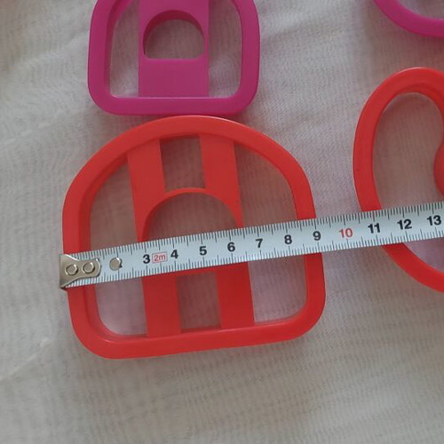 Alphabet Cookie Cutters Set like new, plastic, various sizes
