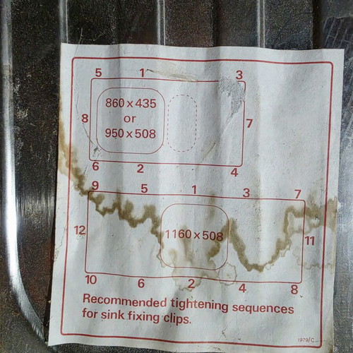 Sink with faucets used