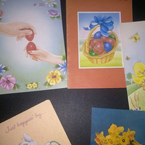 Easter cards new, collectible with various designs
