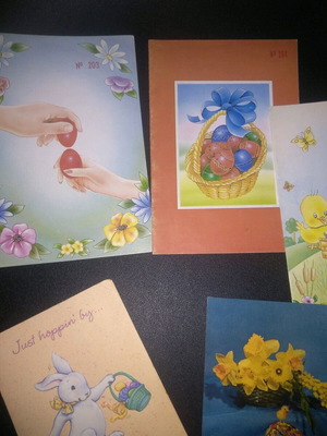 Easter cards new, collectible with various designs