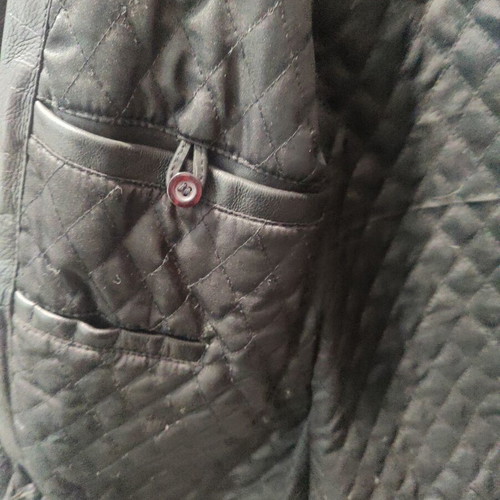 Jacket Wallace Sacks μαύρο δερμάτινο ανδρικό μέγεθος L μεταχειρισμένο