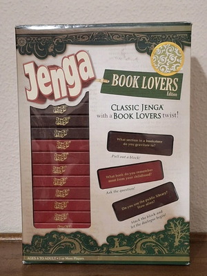 Jenga Book Lovers Edition σαν καινούργιο, ειδική έκδοση 2011 από USAopoly