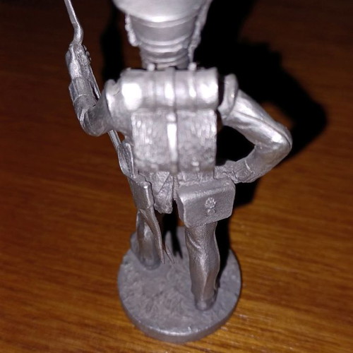 Figure of Greek Select Sergeant 1833 used, pewter