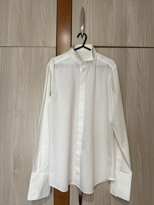 Massimo Dutti Men's White Shirt Tuxedo size S like new