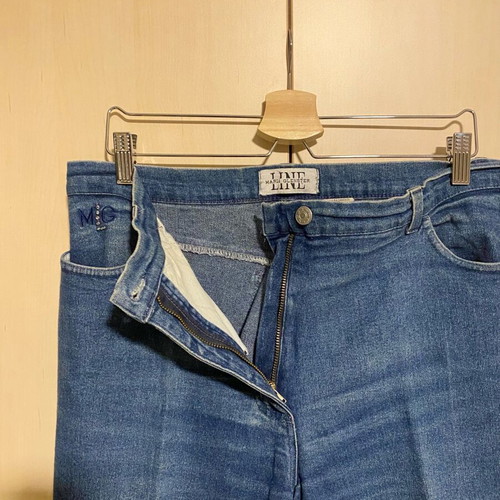 Maria Glenster women's jeans like new, blue with rhinestones