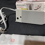  Σίδερο ταξιδίου Philips ΄90s ( Pocket size),  με πτυσσόμενη χειρολαβή, στο κουτί του σαν καινούριο.