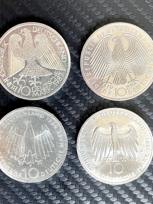 Silver Deutsche Mark coins new condition