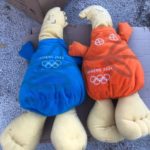 Phoebus Athens plush toys used, set of 2