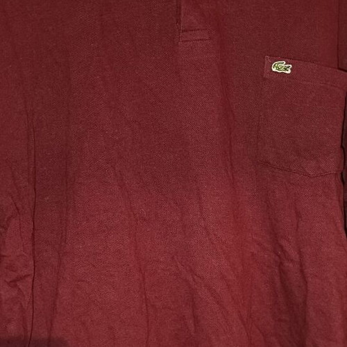 Lacoste long-sleeve polo shirt Large red like new
