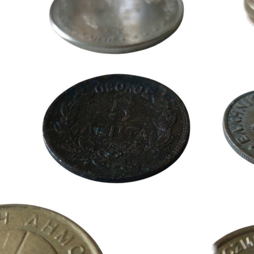 Greek coins used, complete set
