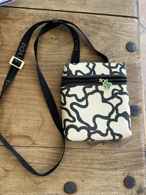 Tous vintage crossbody bag like new, black and white