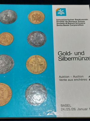 Gold- und Silbermünzen auction catalog used 1989