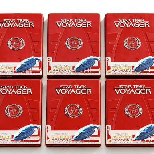 Star Trek Voyager DVD case set seasons 1-6 like new with subtitles