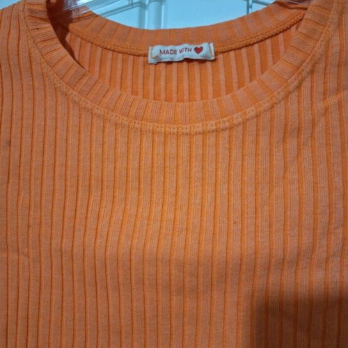 Crop top orange new, size M