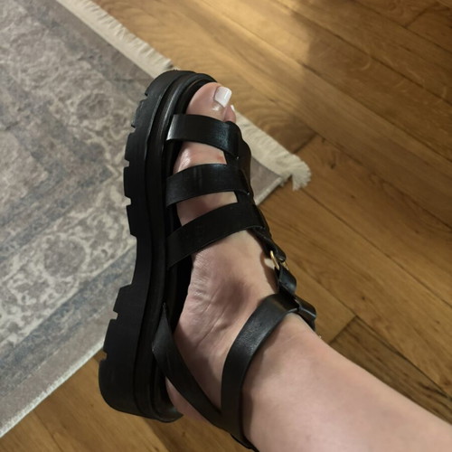 Chunky Gladiator Sandals black size 39 like new