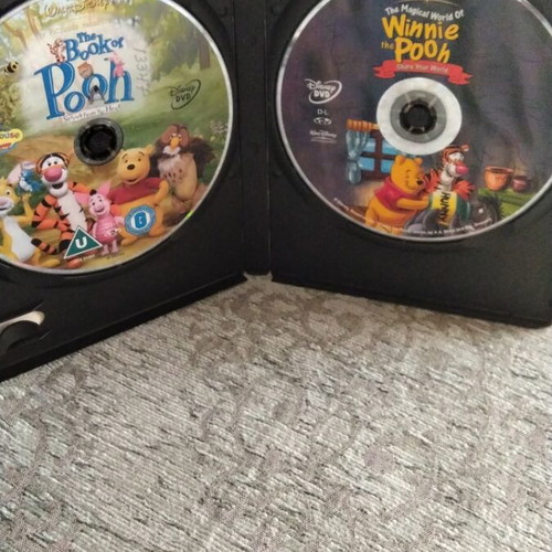 Winnie the Pooh DVDs used, dubbed with Greek subtitles, set of 2