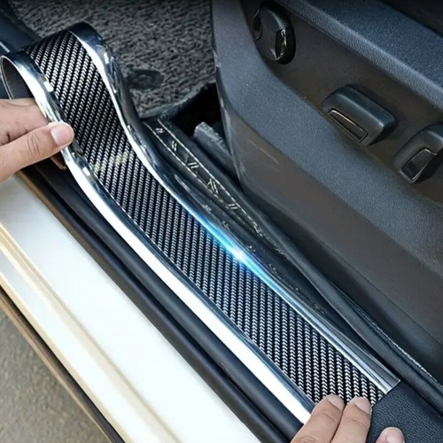 Car protective stickers new, set of 4 silver