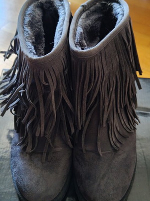 Bozikis ankle boots like new, gray, size 37