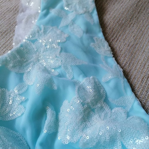 Maxi dress Shine 2gether new, turquoise, size M/L