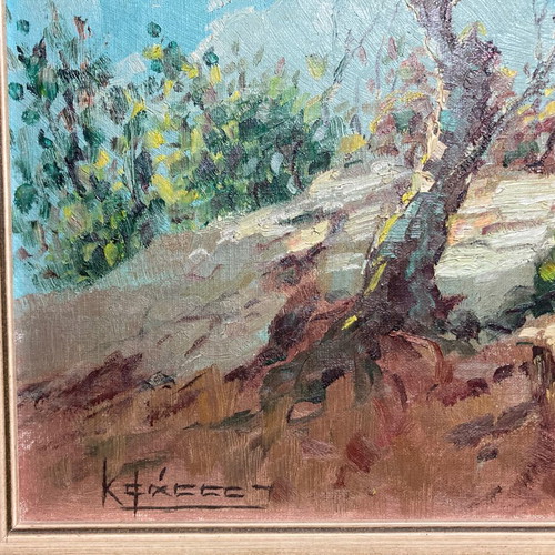Still Life Painting by K. Fassos used