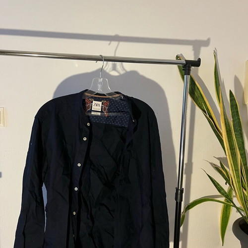Zara men's shirt size M like new, dark blue