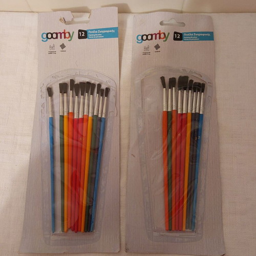 Goomby painting brushes like new, pack of 20