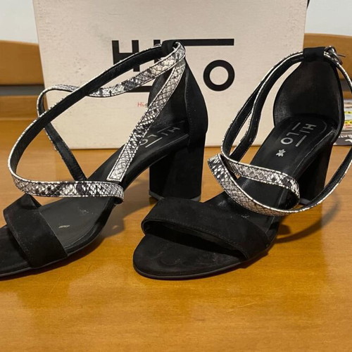 Sandals like new, size 37, black