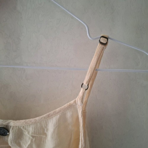 Attrattivo tank top used, beige and yellow, size S