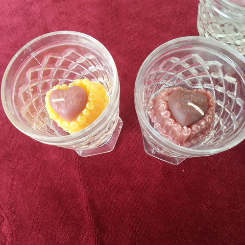 Vintage glasses used, set of 3 stemmed