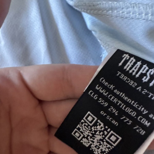 Trapstar Jersey new, grey and blue, large