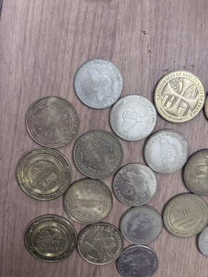 Tourist tokens new, set of 20 pieces