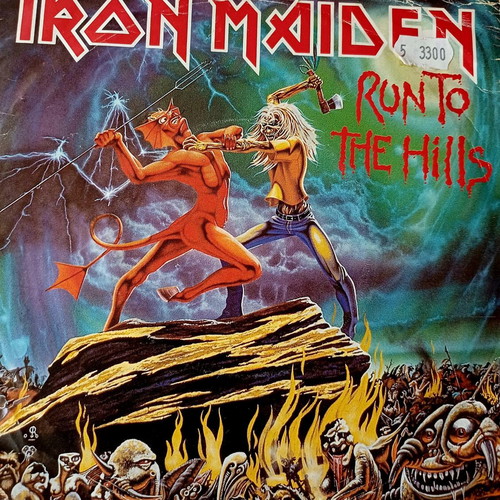 Iron Maiden Run to the Hills 7" vinyl used, metal