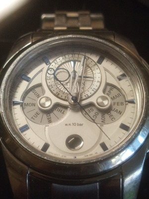 Citizen Eco Drive men's wristwatch, 10 bar, 100 meters, 43mm, perpetual calendar