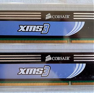 ΜΝΗΜΕΣ CORSAIR DDR3 XMS3 4 Gb (2x2Gb)