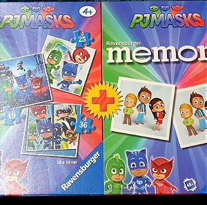 Ravensburger Memory + 3 Puzzles 25-36-49 PJ Masks