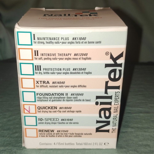 Nail Tek Quicken Top Coat Fast Dry new, pack of 4