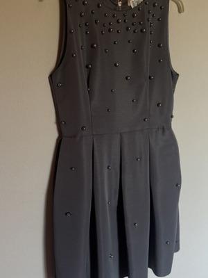 Ted Baker dress like new, gray, size 3 small to medium