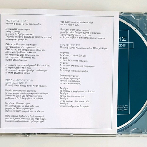 Nikos Vertis Poly Apotoma Vradiazei CD like new