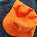 Hermes hat unworn, orange