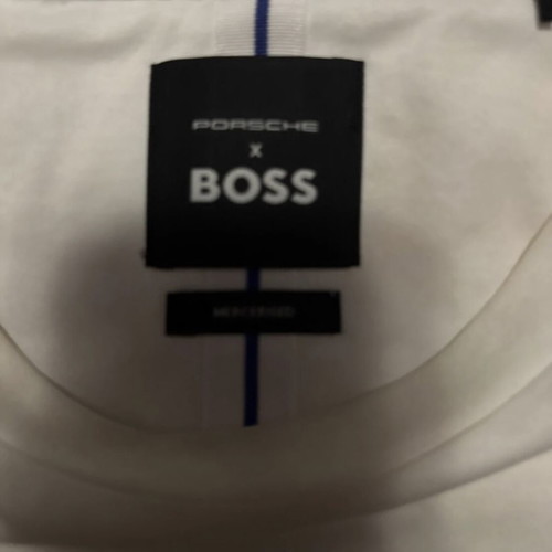 Hugo Boss Porsche T-shirt like new, cotton, size XL, white and blue
