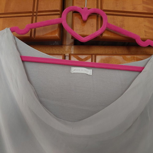 Silk blouse like new, grey and blue, size M-L