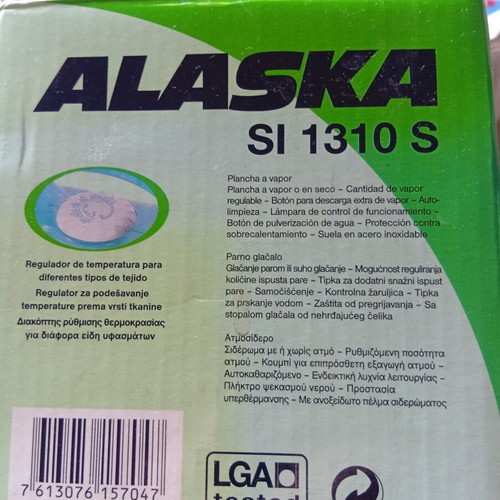 Alaska steam iron used, low wattage